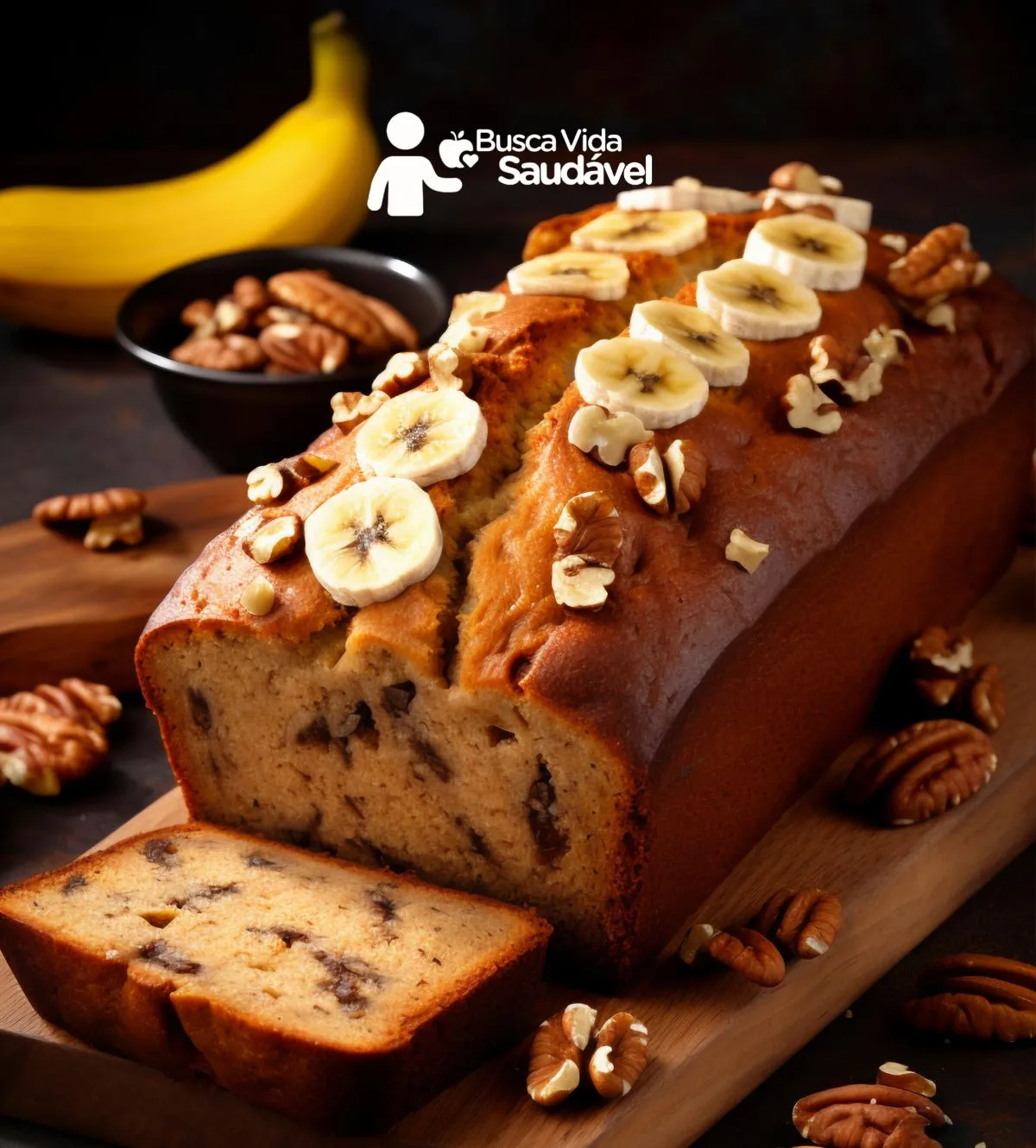 BUSCA VIDA SAUDAVEL - Bolo de Banana com Chocolate.webp